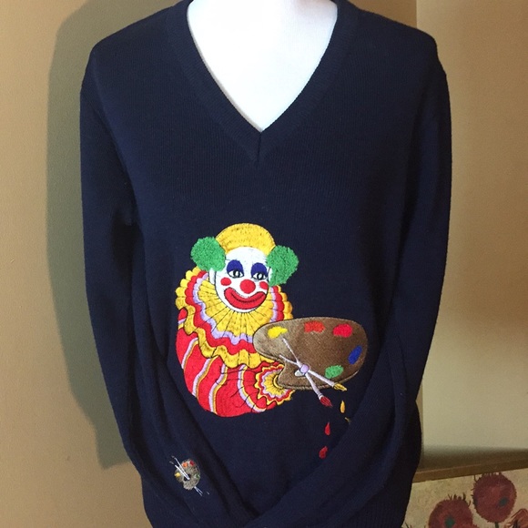 Cyn Lee Shirlee Sz 4 Xl Vintage Clown 